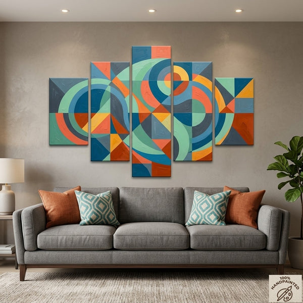 Dining Room Modern Canvas Artwork, Original Abstract Paintings, Extra Large Abstract Wall Art Paintings