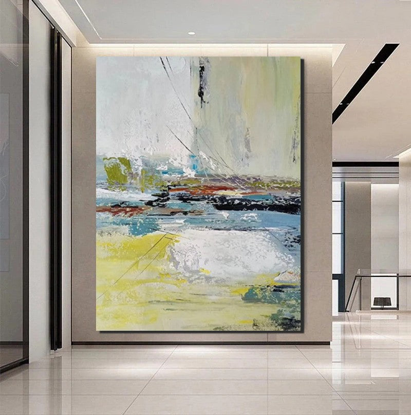 Extra Large Paintings for Living Room, Hand Painted Wall Art Paintings ...
