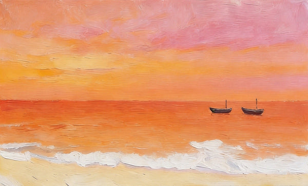 Original Landscape Paintings, Small Canvas Wall Art Paintings, Hand Painted Canvas Art, Ready to Hang Small Paintings