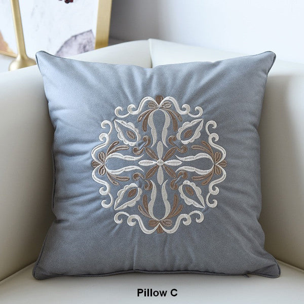 Decorative Flower Pattern Throw Pillows for Couch, Modern Throw Pillows, Contemporary Decorative Pillows, Modern Sofa Pillows-Paintingforhome