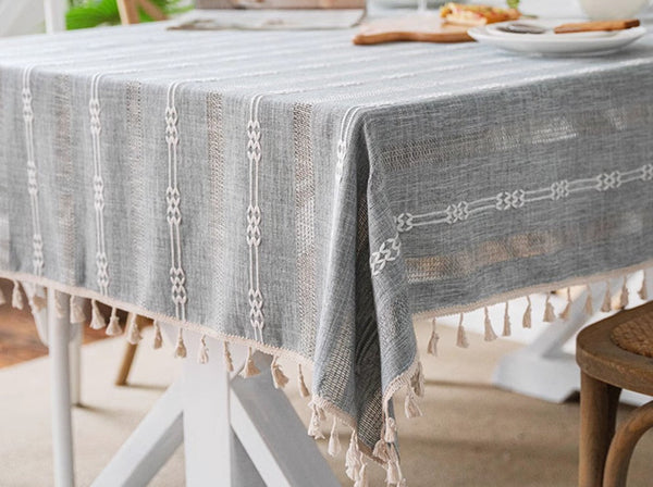 Rustic Table Covers for Kitchen, Linen Square Tablecloth for Sale, Country Farmhouse Tablecloth, Large Rectangle Tablecloth for Dining Room Table-Paintingforhome