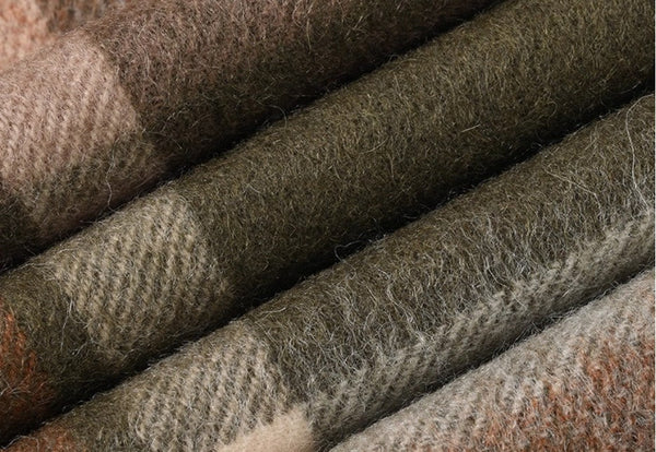 Warm Winter Scarf, Cold Weather Scarf, Soft Cashmere Scarf for Women, Checked Scarf Winter Wool Scarf, Elegant Wool Scarves, Holiday Scarf, Fashion Scarf, Christmas Gifts for Her-Paintingforhome