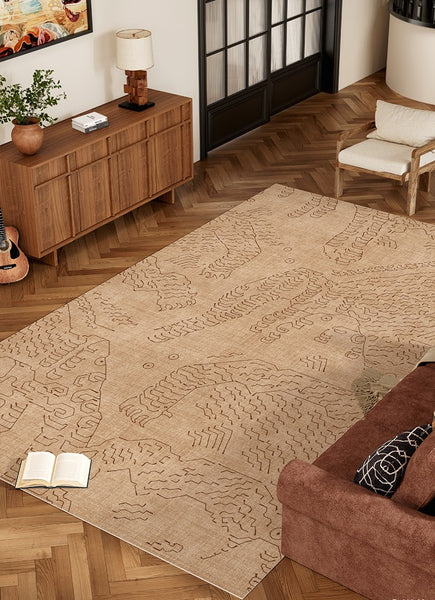 Modern Rugs for Dining Room, Bedroom Modern Rugs, Abstract Geometric Modern Rugs, Contemporary Modern Rugs for Living Room-Paintingforhome