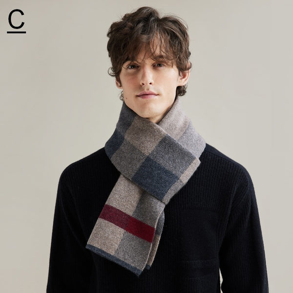 Thick Wool Scarf, Modern Fashion Scarf, Formal Men Scarf Styles, Casual Scarf Men, Men's Winter Scarf, Men's Wool Scarf Winter, Business Wool Scarf for Gentleman-Paintingforhome