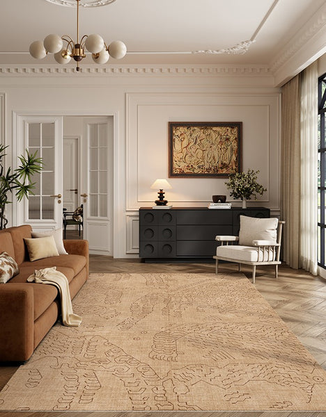 Modern Rugs for Dining Room, Bedroom Modern Rugs, Abstract Geometric Modern Rugs, Contemporary Modern Rugs for Living Room-Paintingforhome