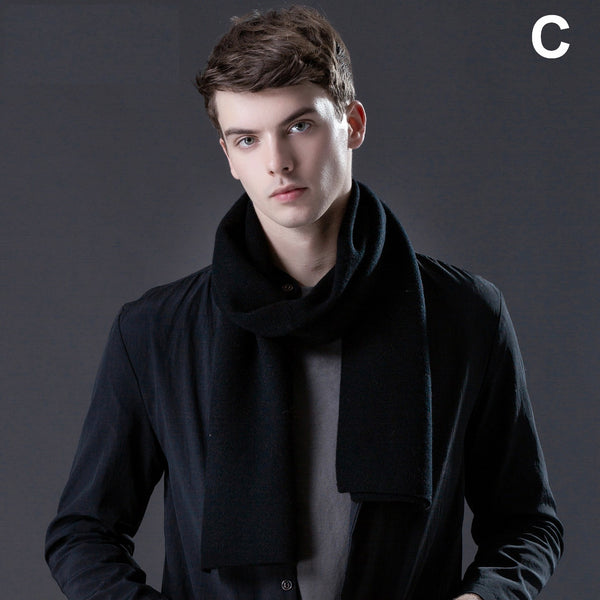 Men's Winter Scarf, Thick Wool Scarf for Men, Formal Men Scarf Styles, Business Wool Scarf for Gentleman, Modern Casual Scarf Men, Men's Wool Scarf Winter