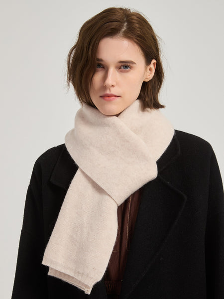 Birthday Gift for Girl, Beige Soft Cashmere Scarf for Women, Casual Scarf for Women, Modern Wool Scarf for Women, Cold Weather Scarves, Winter Wool Scarf