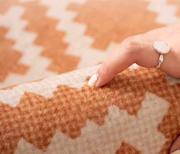 Geometric Modern Rug Ideas for Living Room, Circular Modern Rugs for Bathroom, Modern Rugs for Children's Room, Mid Century Modern Round Rugs for Dining Room-Paintingforhome