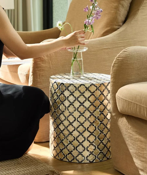 Contemporary Bedside Table, Bedside Small Side Table, Creative Coffee Table, Contemporary Side Table, Modern Side Table, Small End Table, Portable Casual Side Table, Shell Small Sofa Side Table-Paintingforhome
