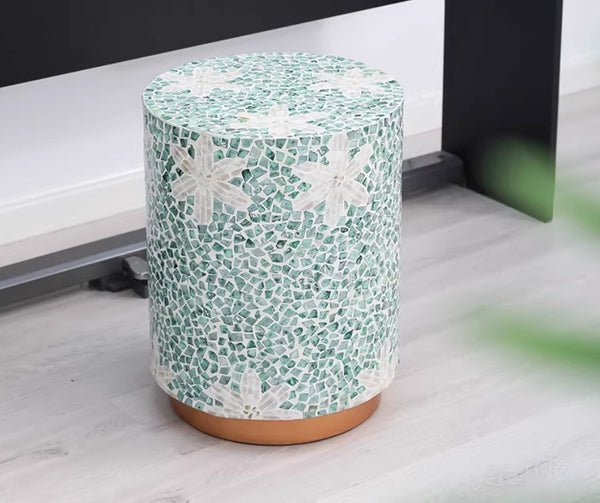 Modern Small Sofa Side Table, Unique Small End Table, Creative Coffee Table, Contemporary Round Side Table, Portable Casual Side Table-Paintingforhome