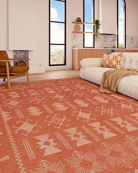 Modern Rugs for Living Room, Mid Century Area Rugs for Bedroom, Large Contemporary Area Rugs for Dining Room-Paintingforhome