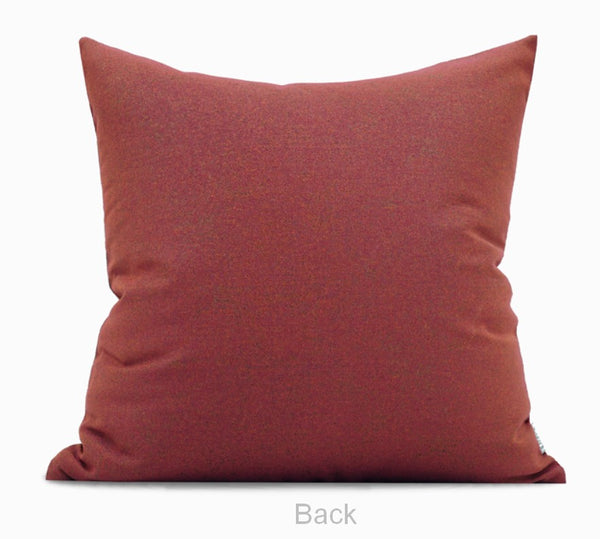 Large Modern Sofa Pillows, Red Decorative Throw Pillows for Couch, Large Decorative Throw Pillows, Contemporary Sofa Pillows for Interior Design-Paintingforhome