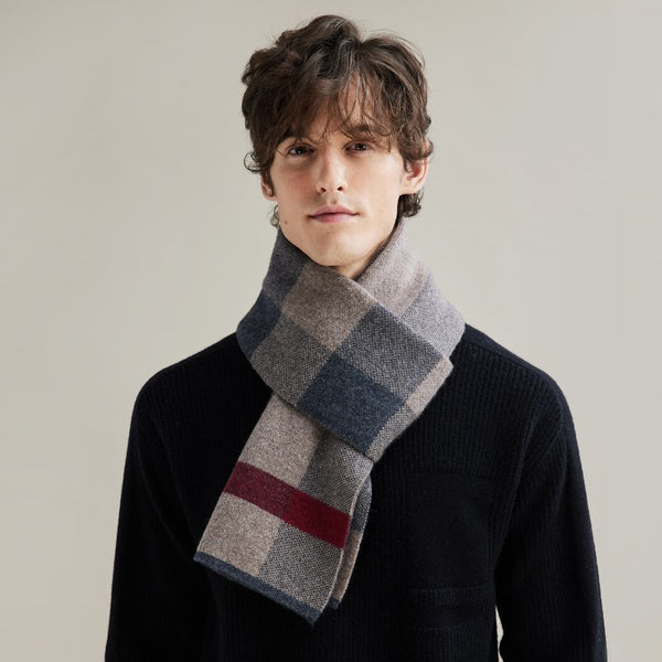 Thick Wool Scarf, Modern Fashion Scarf, Formal Men Scarf Styles, Casual Scarf Men, Men's Winter Scarf, Men's Wool Scarf Winter, Business Wool Scarf for Gentleman-Paintingforhome