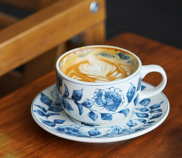 Traditional Tea Cup Set, Porcelain Tea Cups, Floral Tea Cup Set, Classic British Tea Cups, Elegant Tea Cup With Saucer, Ceramic Tea Cup with Saucer, Tea Cup Set, Vintage Tea Cup Set, Modern Ceramic Cups-Paintingforhome
