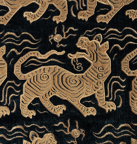 Embroidery Tiger Pattern Pillows for Couch, Contemporary Modern Sofa Pillows, Decorative Throw Pillows for Bedroom, Large Modern Sofa Pillow for Living Room-Paintingforhome