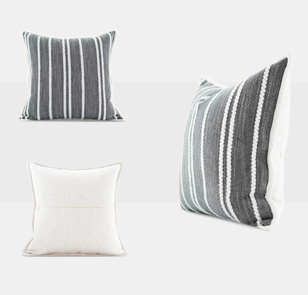 Contemporary Modern Sofa Pillows, Large Throw Pillow for Interior Design, Simple Decorative Throw Pillows, Large Square Modern Throw Pillows for Couch-Paintingforhome