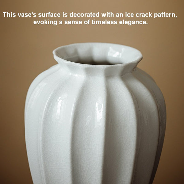 Centerpiece Ceramic Bud Vases, Porcelain Flower Vases, Large Flower Vases on Table, Handmade Water Holding Flower Vase-Paintingforhome