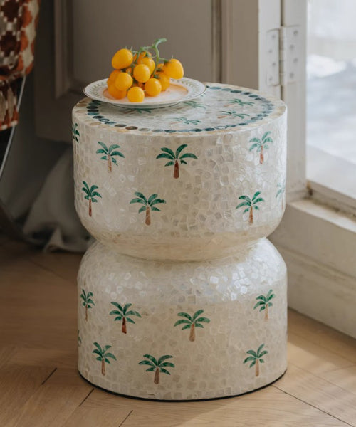Contemporary Bedside Table, Bedside Small Side Table, Creative Coffee Table, Elegant Small End Table, Modern Side Table, Contemporary Side Table, Portable Casual Side Table, Shell Small Sofa Side Table-Paintingforhome
