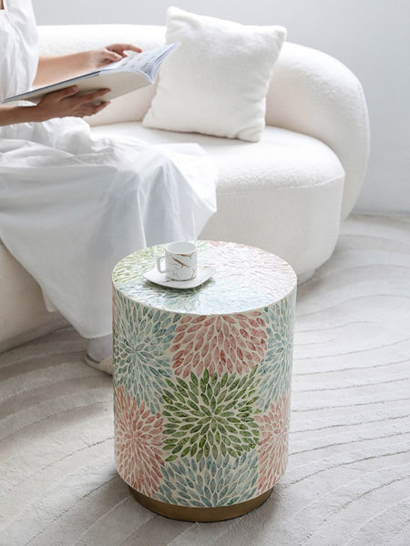 Unique Small End Table, Contemporary Small Sofa Side Table, Portable Casual Side Table, Creative Coffee Table, Shell Small Side Table-Paintingforhome