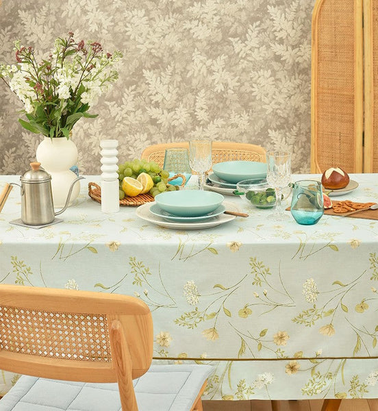 Farmhouse Table Cloth, Wedding Tablecloth, Large Rectangle Tablecloth for Dining Room Table, Rectangular Table Covers for Kitchen, Square Tablecloth for Coffee Table-Paintingforhome