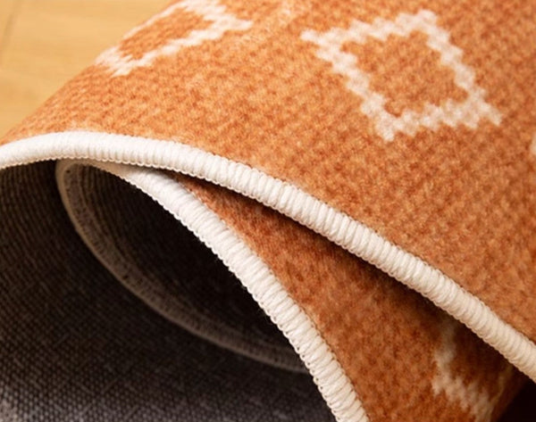 Geometric Modern Rug Ideas for Living Room, Circular Modern Rugs for Bathroom, Modern Rugs for Children's Room, Mid Century Modern Round Rugs for Dining Room-Paintingforhome