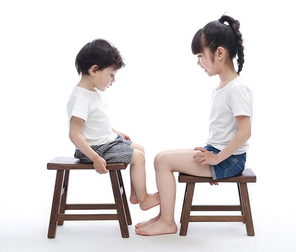 Wenge Wood Stool, Children's Wooden Stool, Shoe-changing Stool, Solid Wood low Stool, Sofa Stool, Dining Table Stool-Paintingforhome