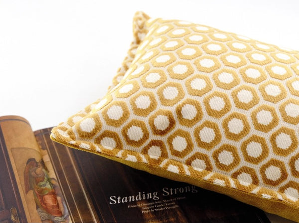 Modern Pillows for Couch, Decorative Pillow Covers, Large Modern Sofa Cushion, Yellow Decorative Throw Pillows for Living Room-Paintingforhome