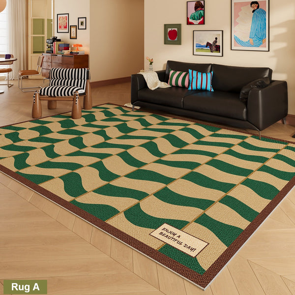 Modern Living Room Rug Ideas, Mid Century Modern Rugs, Colorful Modern Rugs for Dining Room, Geometric Contemporary Area Rugs