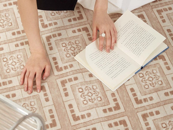 Geometric Modern Rug Ideas for Living Room, Modern Rugs for Living Room, Mid Century Contemporary Area Rugs for Dining Room-Paintingforhome