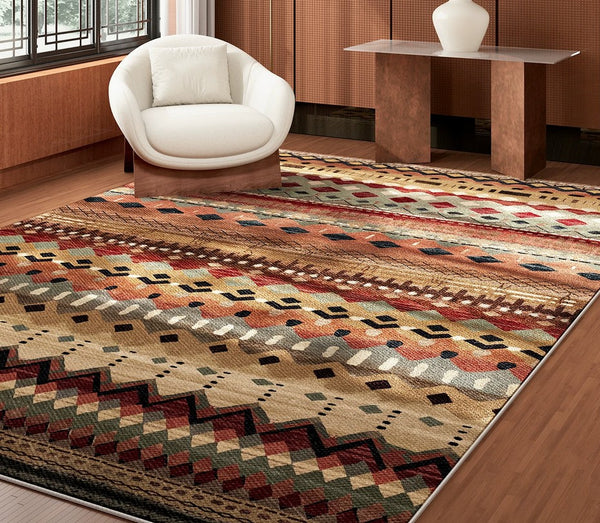 Bohemian Style Carpets for Living Room, Colorful Abstract Rugs for Dining Room, Contemporary Rugs for Bedroom, Mid Century Modern Rugs Next to Bed