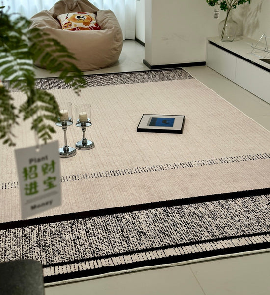 Large Abstract Rugs for Living Room, Geometric Contemporary Modern Rugs Next to Bed, Extra Large Modern Area Rugs-Paintingforhome