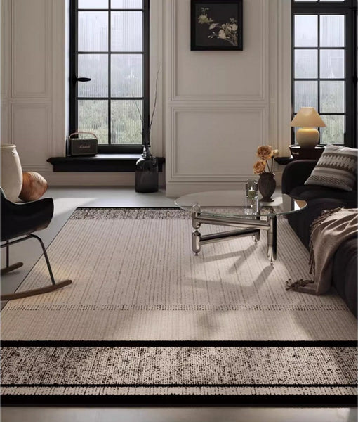 Large Abstract Rugs for Living Room, Geometric Contemporary Modern Rugs Next to Bed, Extra Large Modern Area Rugs-Paintingforhome