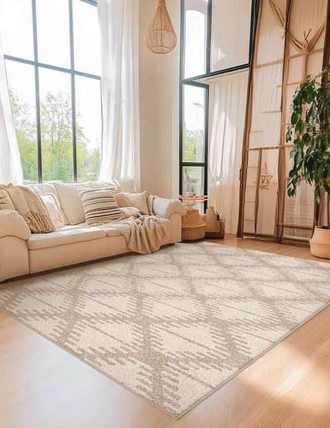 Abstract Modern Rugs for Living Room, Extra Large Modern Rugs under Dining Room Table, Contemporary Geometric Carpets, Contemporary Modern Rugs-Paintingforhome