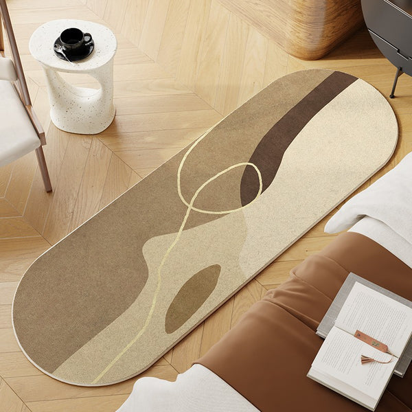 Modern Entryway Runner Rugs, Washable Kitchen Runner Rugs, Contemporary Runner Rugs Next to Bed, Bathroom Runner Rugs, Modern Hallway Runner Rugs-Paintingforhome