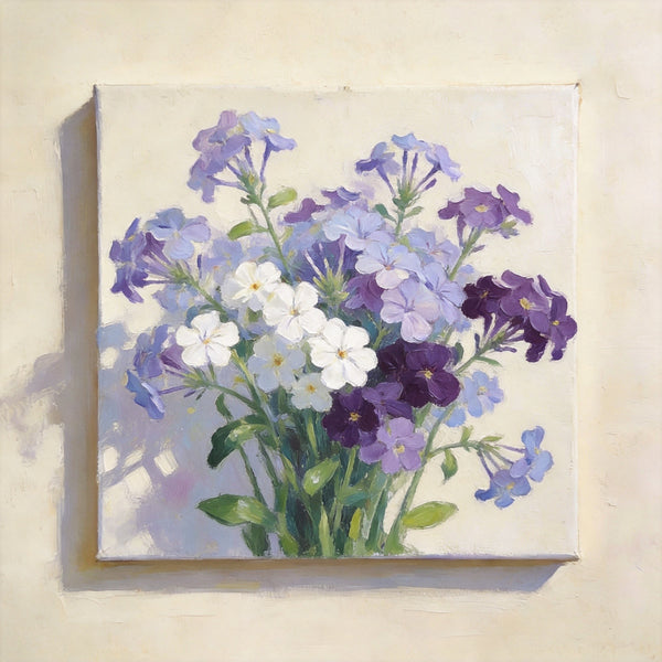 Original Flower Paintings, A Bunch of Blooming Forget-me-nots‌, Still Life Painting, Small Canvas Artwork, Hand Painted Canvas Art, Buy Small Paintings Online