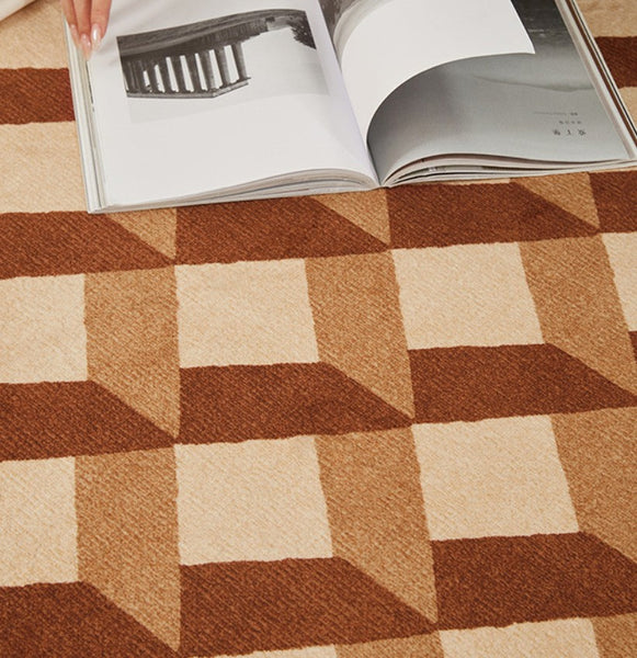 Modern Rugs under Chairs, Bedroom Modern Round Rugs, Dining Room Contemporary Round Rugs, Circular Modern Rug Ideas for Living Room-Paintingforhome