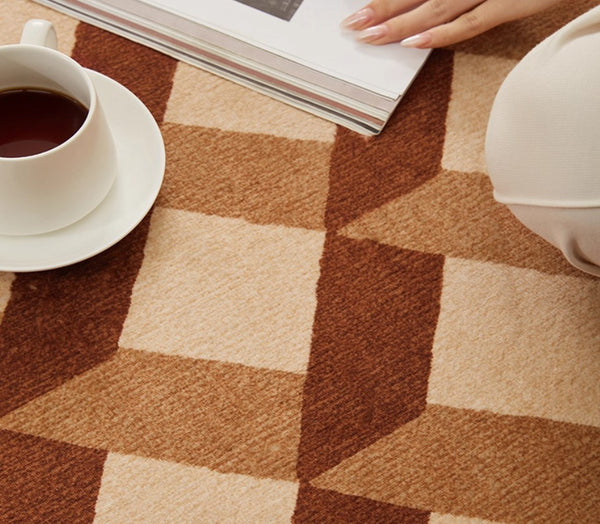 Modern Rugs under Chairs, Bedroom Modern Round Rugs, Dining Room Contemporary Round Rugs, Circular Modern Rug Ideas for Living Room-Paintingforhome