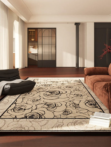 Simple Large Modern Rugs for Living Room, Abstract Modern Rugs for Bedroom, Contemporary Geometric Modern Rugs, Modern Rugs for Dining Room-Paintingforhome