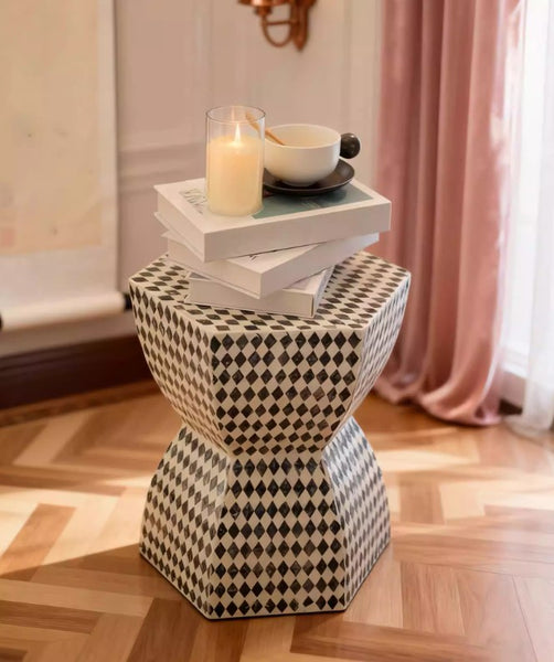 Modern Side Table, Bedside Small Side Table, Contemporary Bedside Table, Small End Table, Shell Small Sofa Side Table, Portable Casual Side Table, Creative Coffee Table, Contemporary Side Table-Paintingforhome