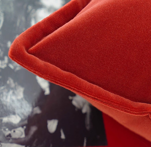 Decorative Pillow Covers, Large Modern Sofa Cushion, Modern Pillows for Couch, Red Decorative Throw Pillows for Living Room-Paintingforhome