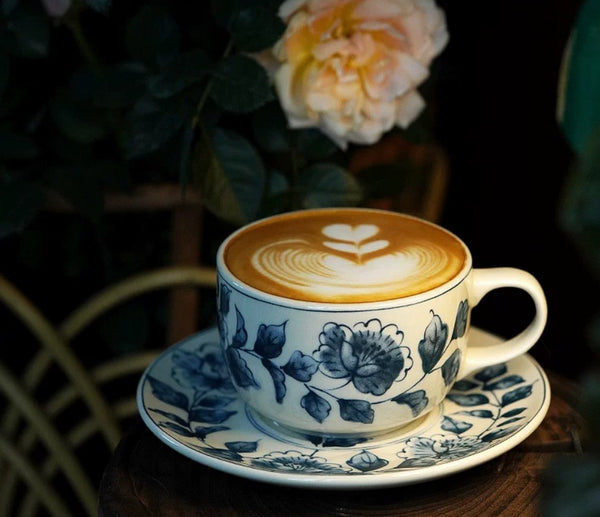 Traditional Tea Cup Set, Porcelain Tea Cups, Floral Tea Cup Set, Classic British Tea Cups, Elegant Tea Cup With Saucer, Ceramic Tea Cup with Saucer, Tea Cup Set, Vintage Tea Cup Set, Modern Ceramic Cups-Paintingforhome