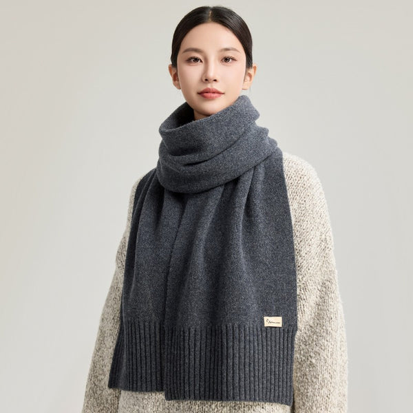 Casual Scarf for Women, Cold Weather Scarf, Fashion Designer Scarf, Red Winter Scarf, Modern Wool Scarf for Women, Soft Cashmere Scarf for Women-Paintingforhome