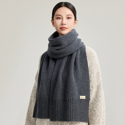 Casual Scarf for Women, Cold Weather Scarf, Fashion Designer Scarf, Red Winter Scarf, Modern Wool Scarf for Women, Soft Cashmere Scarf for Women-Paintingforhome