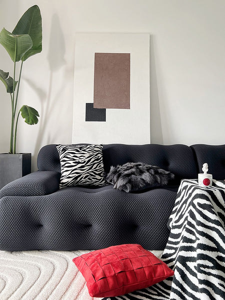 Large Decorative Sofa Pillows, Large Modern Sofa Throw Pillows for Bedroom, Abstract Contemporary Pillow for Couch-Paintingforhome