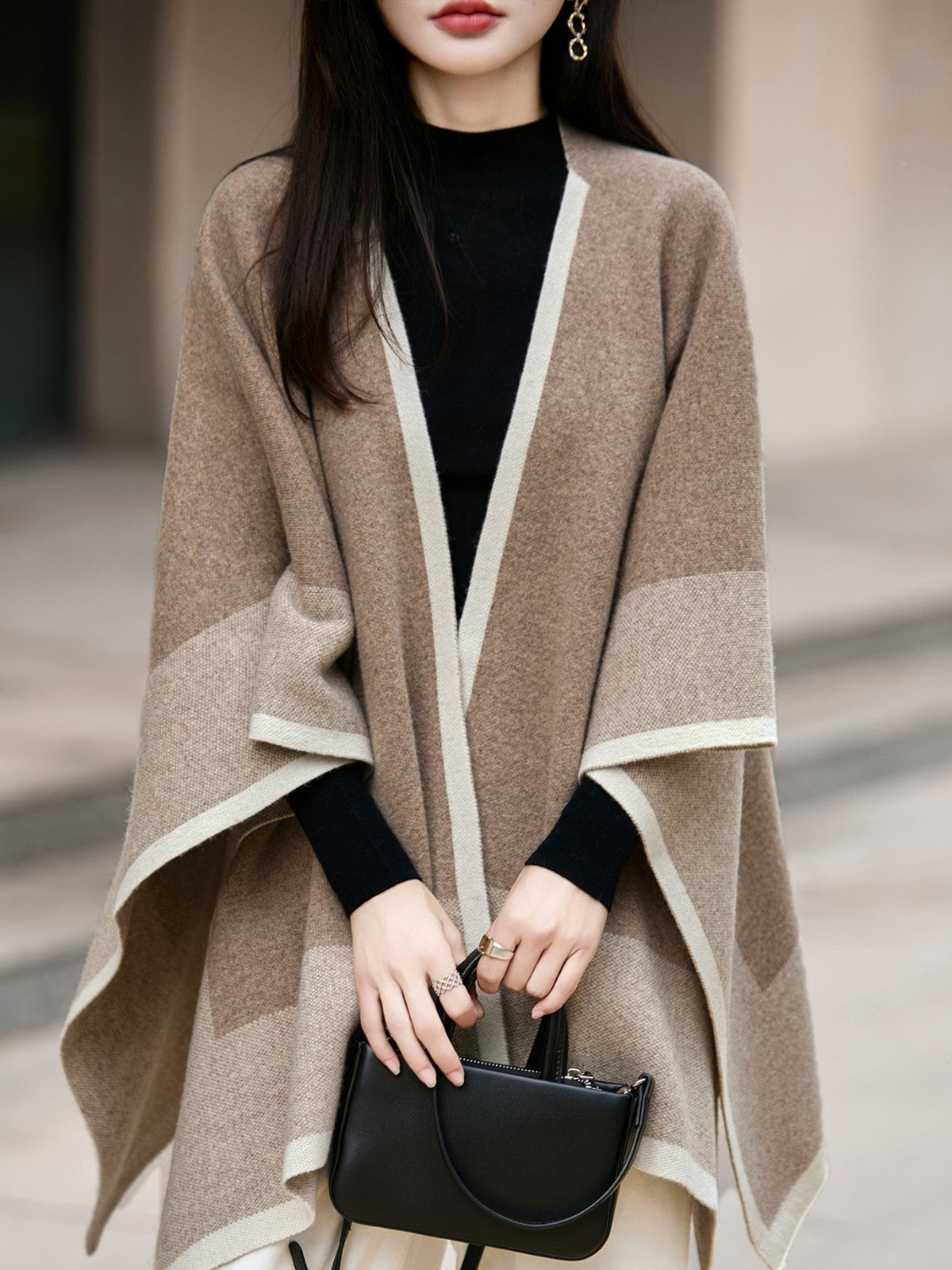 Camel Brown Wool Scarf, Soft Wool Scarf for women, Christmas Holiday Gift, Evening Wrap, Large Winter Shawl, Elegant Shawl, Warm Cape, Winter Scarves, Winter Shawl-Paintingforhome