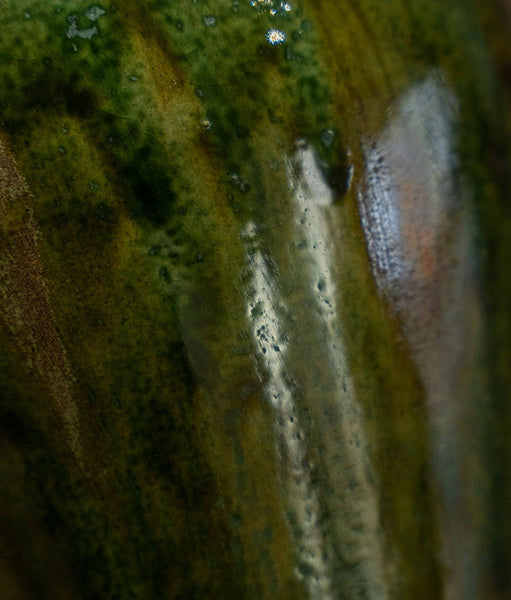 Ceramic Bouquet Vases, Green Flower Vases on Table, Porcelain Flower Vases, Dining Table Centerpiece, Handmade Water Holding Flower Vase-Paintingforhome