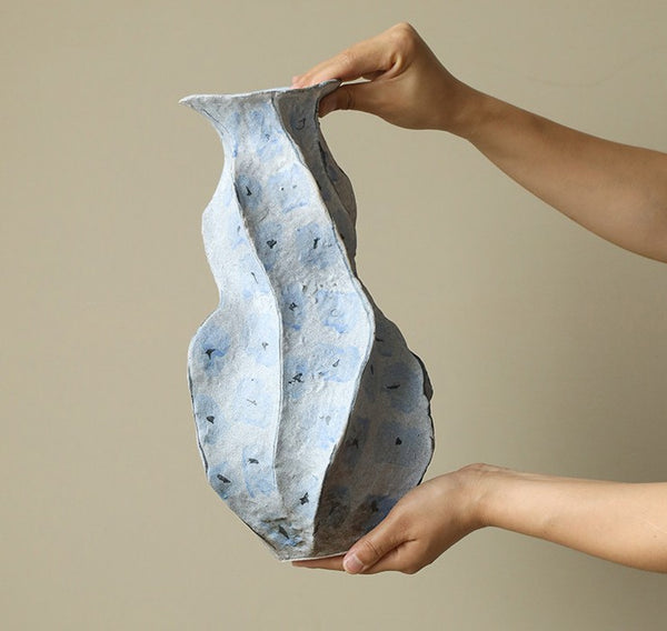 Porcelain Vases for Modern Home Decor, Contemporary Vases on Dining Table, Centerpiece Ceramic Bouquet Vases, Elegant Handmade Modern Flower Vase-Paintingforhome