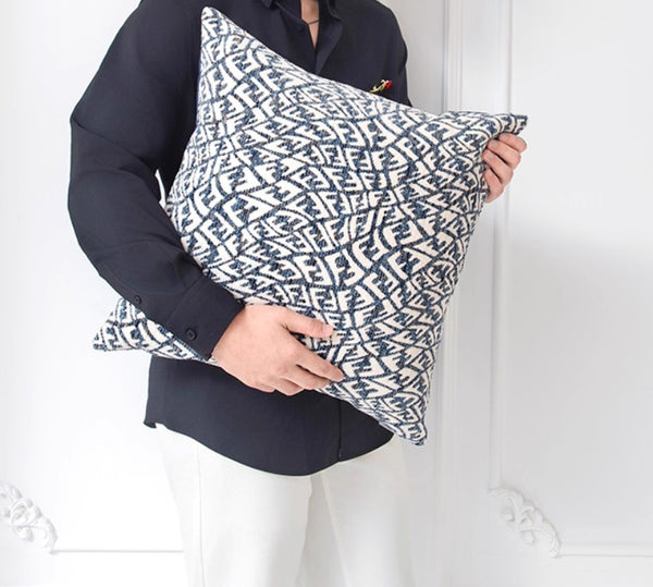 Modern Pillows for Couch, Blue Decorative Throw Pillows for Living Room, Decorative Pillow Covers, Large Modern Sofa Cushion-Paintingforhome