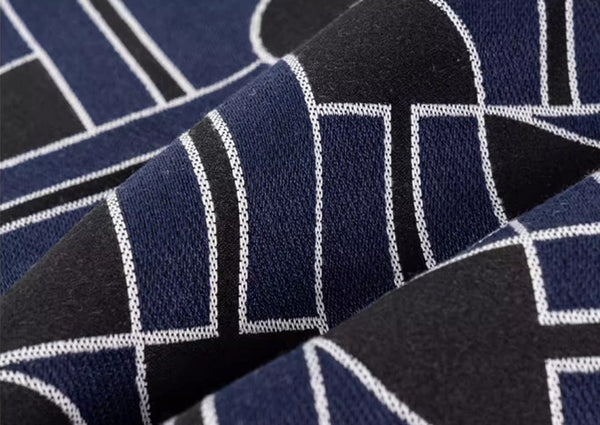 Abstract Decorative Throw Pillows, Geometric Contemporary Pillows, Blue Square Modern Throw Pillows for Couch, Large Simple Throw Pillow for Interior Design-Paintingforhome