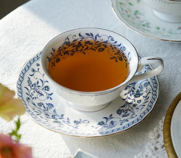 Classic British Tea Cups, Elegant Tea Cup With Saucer, Traditional Tea Cup Set, Porcelain Tea Cups, Floral Tea Cup Set, Ceramic Tea Cup with Saucer, Tea Cup Set, Vintage Tea Cup Set, Modern Ceramic Cups-Paintingforhome
